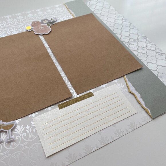 12x12 Premade Wedding Scrapbook, Bride and Groom Gift, Wedding Gift - Picture 11 of 15